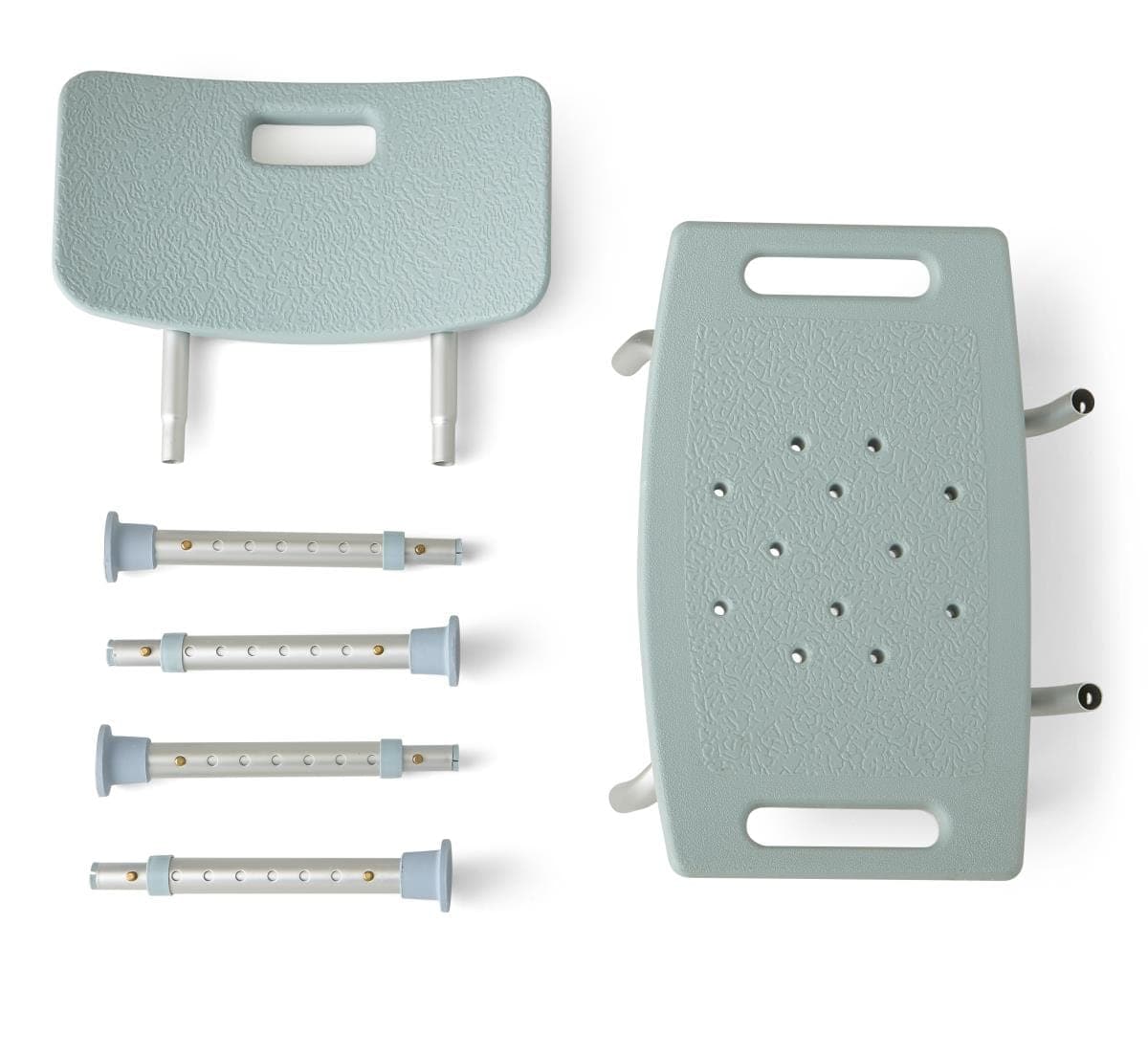 Medline Light Blue / Single Item Medline Shower Chairs with Backs and Microban