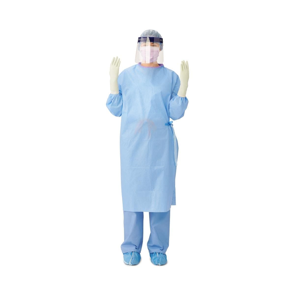 Medline Single Item / L Medline Sirus Sterile Fabric-Reinforced Surgical Gowns with Set-In Sleeve