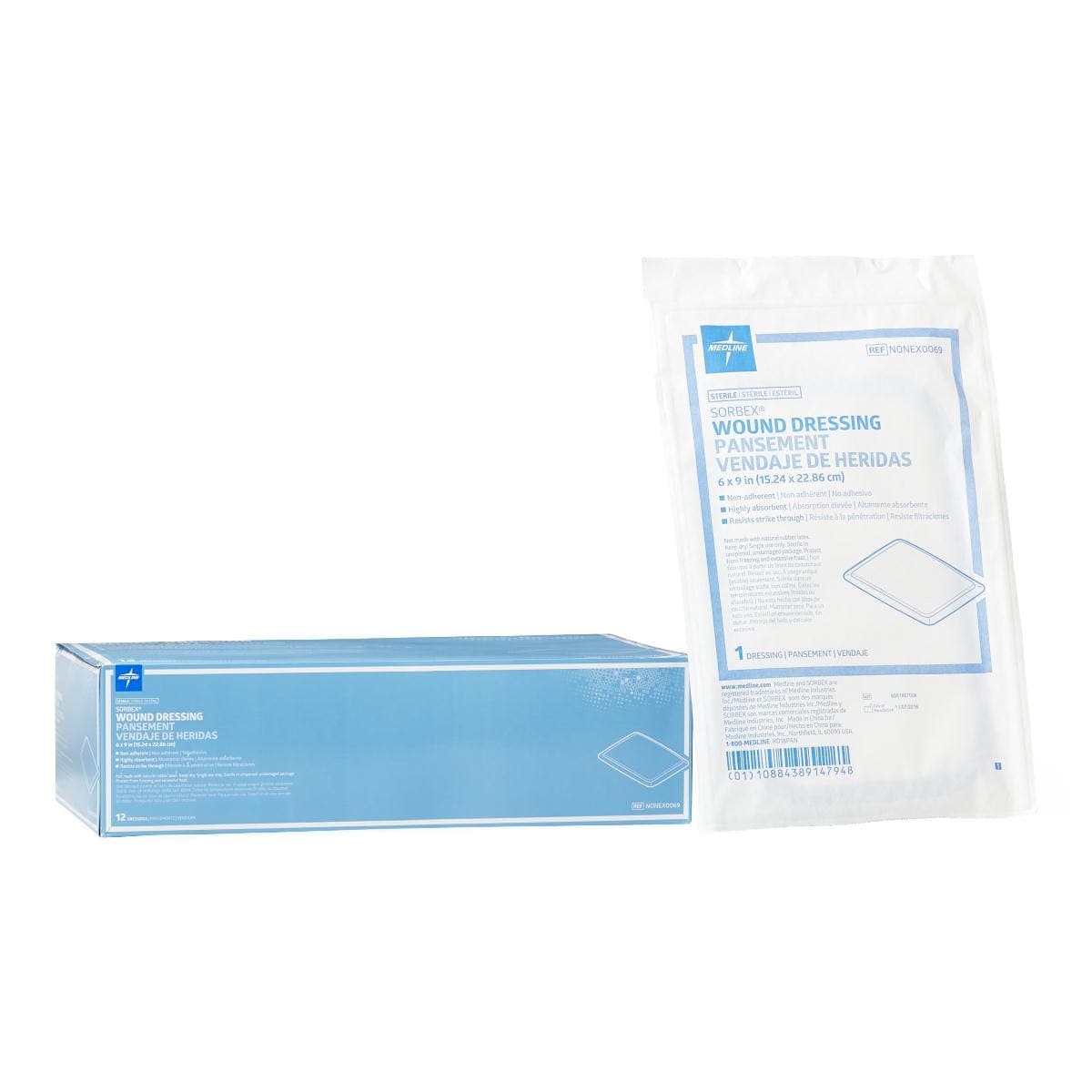 Medline Single Item / 6"X9" Medline Sorbex Sterile Absorbent Dressings