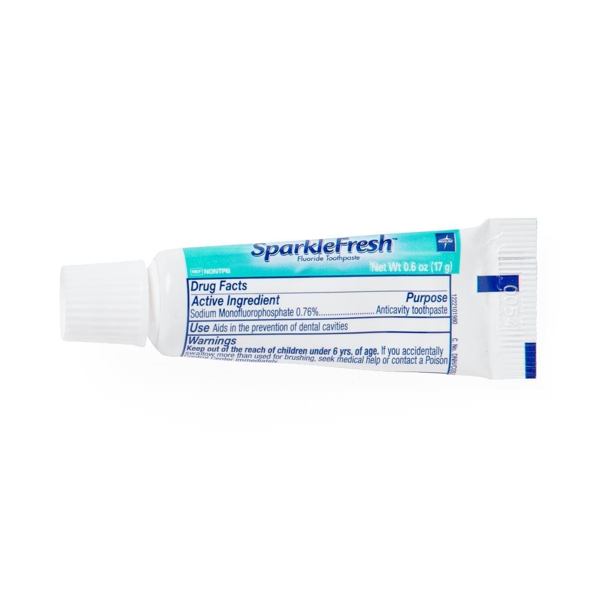 Medline 0.600 OZ / Case of 720 Medline Sparkle Fresh Toothpaste