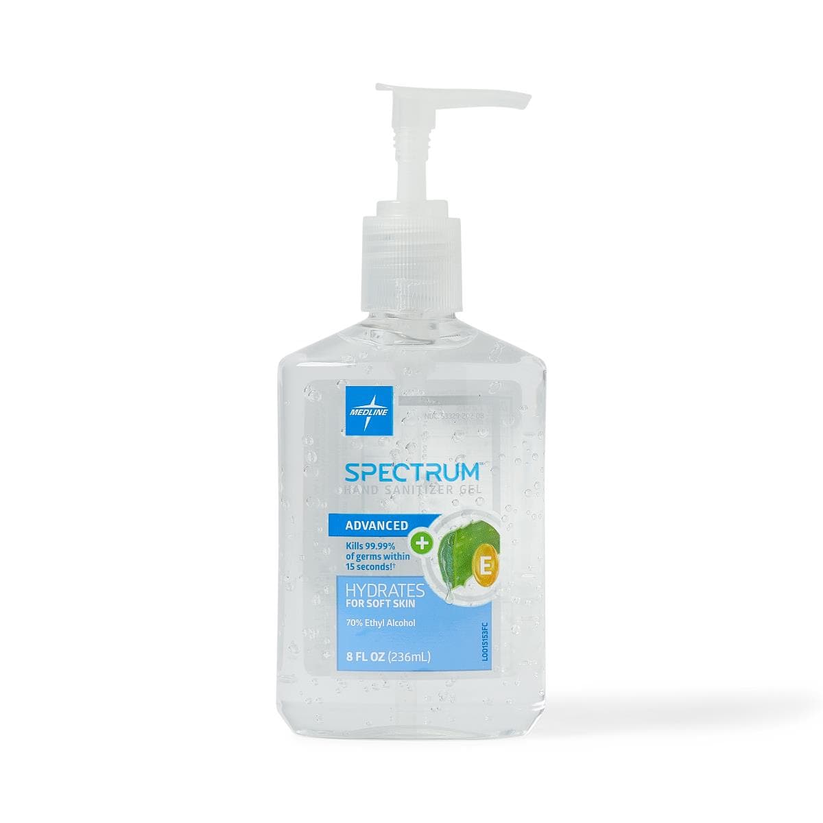 Medline Single Item / 8 OZ Medline Spectrum Advanced Hand Sanitizer Gel with Aloe Vera and Vitamin E