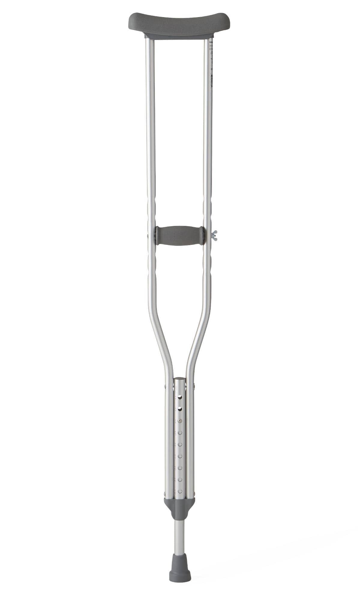 Medline 5'10"-6'6" / Single Pair Medline Standard Aluminum Crutches