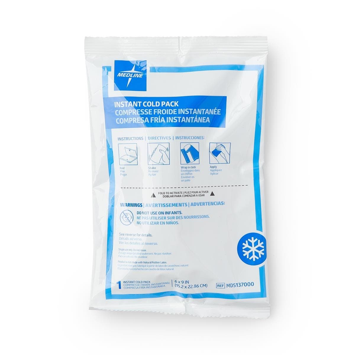 Medline 6"X9" / Case of 24 Medline Standard Instant Cold Packs