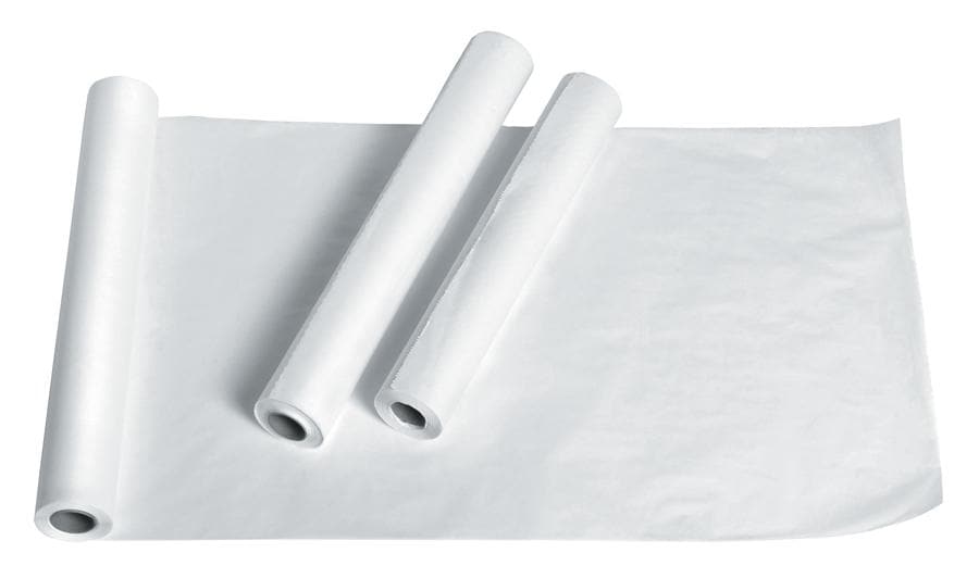 Medline Single Roll / 18"X225" Medline Standard Smooth Exam Table Paper