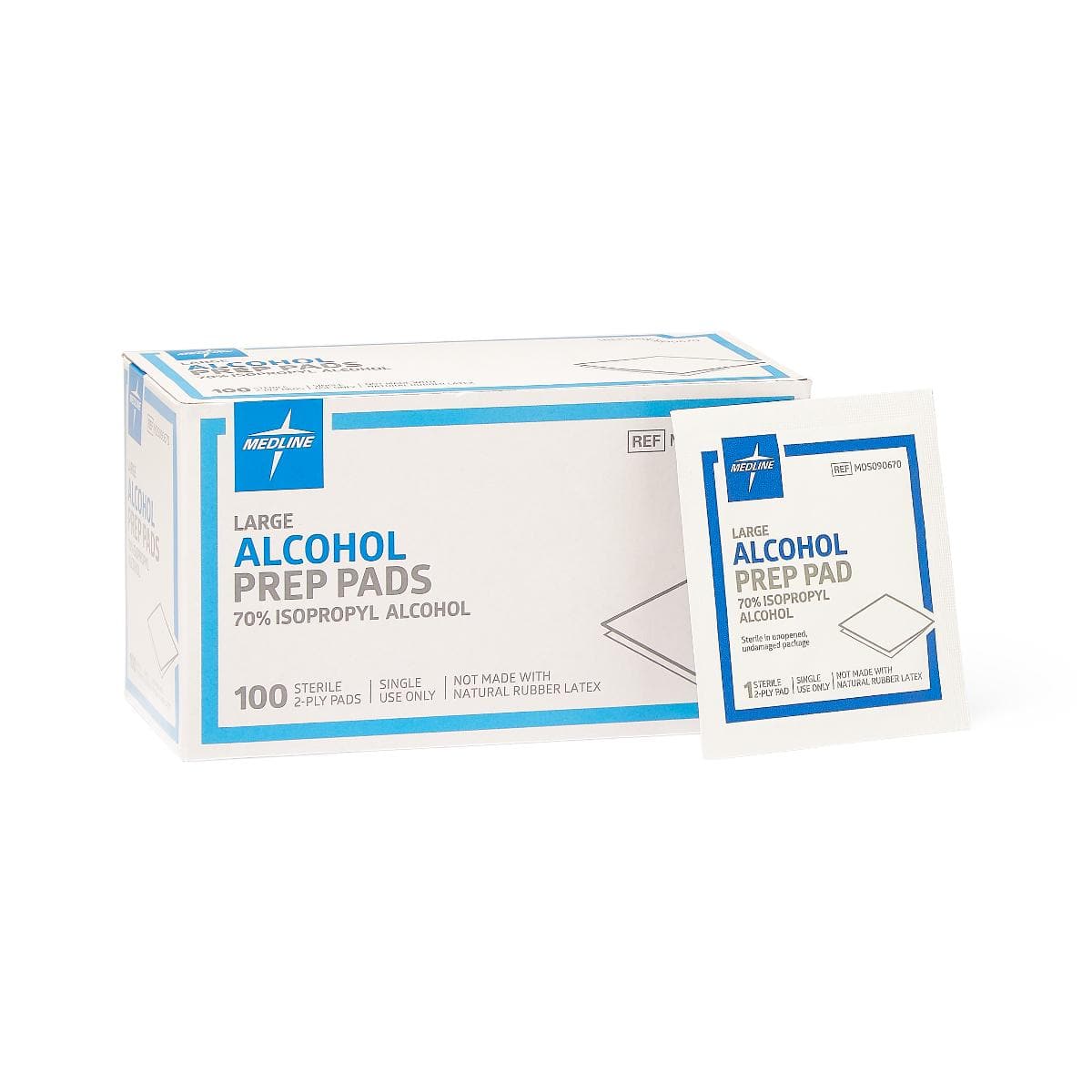 Medline L / Case of 1000 Medline Sterile Alcohol Prep Pads