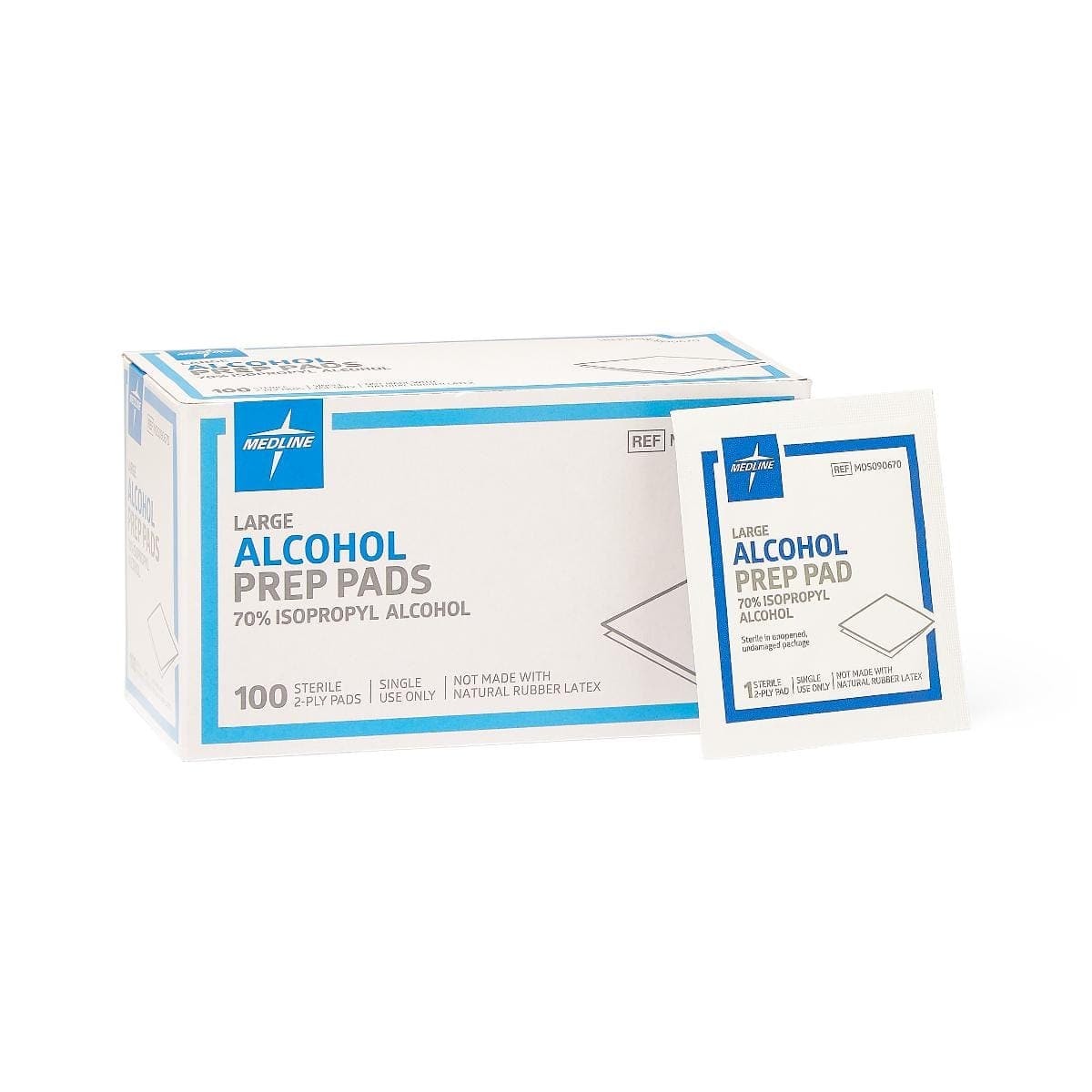 Medline L / Box of 100 Medline Sterile Alcohol Prep Pads