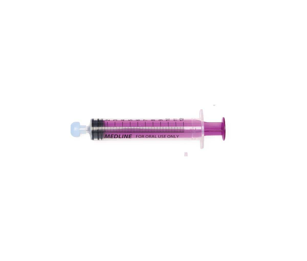 Medline 12ML Medline Sterile Clear Oral Syringes