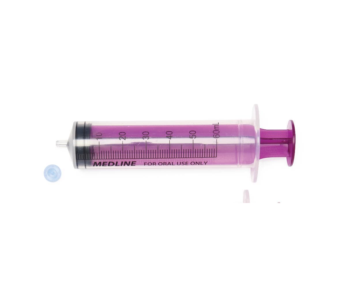 Medline 60ML Medline Sterile Clear Oral Syringes
