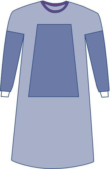 Medline Single Item / L Medline Sterile Fabric-Reinforced Eclipse Surgical Gowns