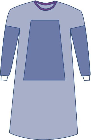 Medline Single Item / XL Medline Sterile Fabric-Reinforced Eclipse Surgical Gowns