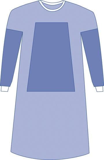 Medline Single Item / 2XL Medline Sterile Fabric-Reinforced Eclipse Surgical Gowns