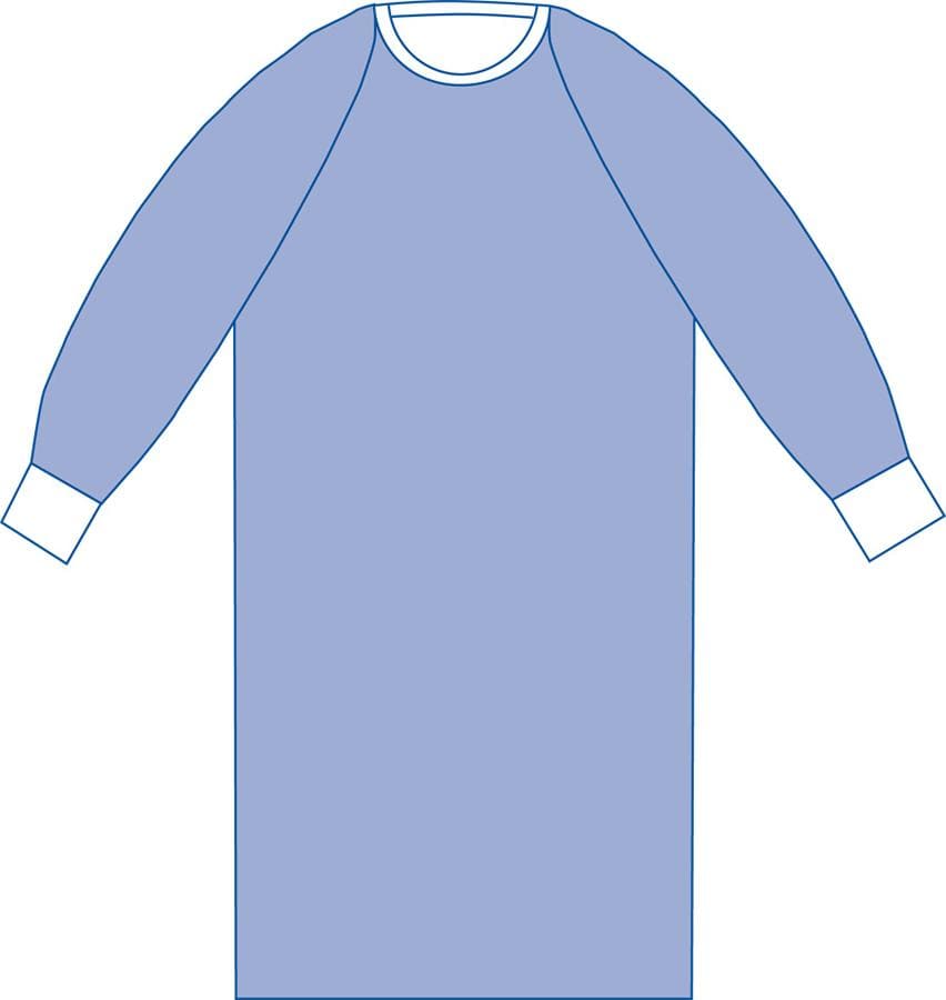 Medline Single Item / 2XL Medline Sterile Non-Reinforced Aurora Surgical Gowns with Raglan Sleeves