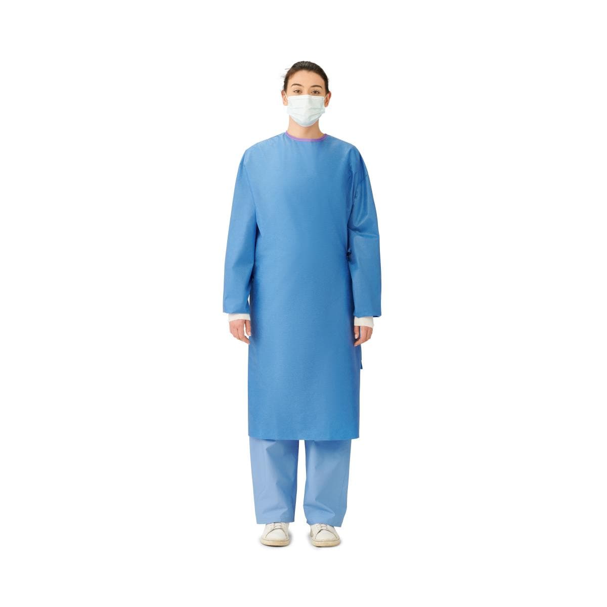 Medline Case of 30 / L Medline Sterile Non-Reinforced Aurora Surgical Gowns with Set-In Sleeves