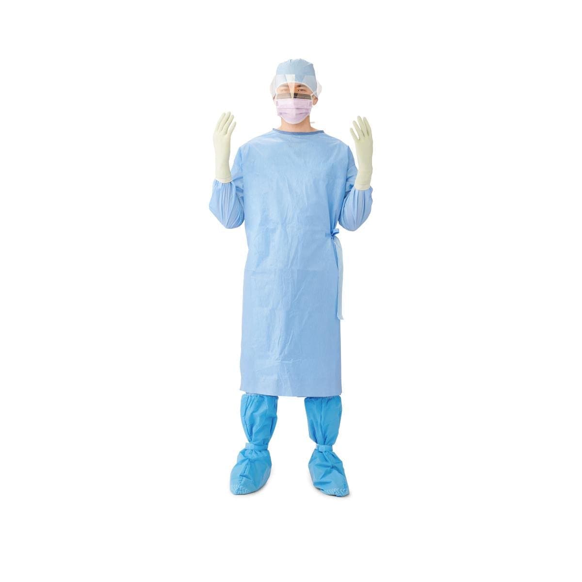 Medline Case of 30 / L Medline Sterile Poly-Reinforced Breathable Film Sleeve Sirus Gowns