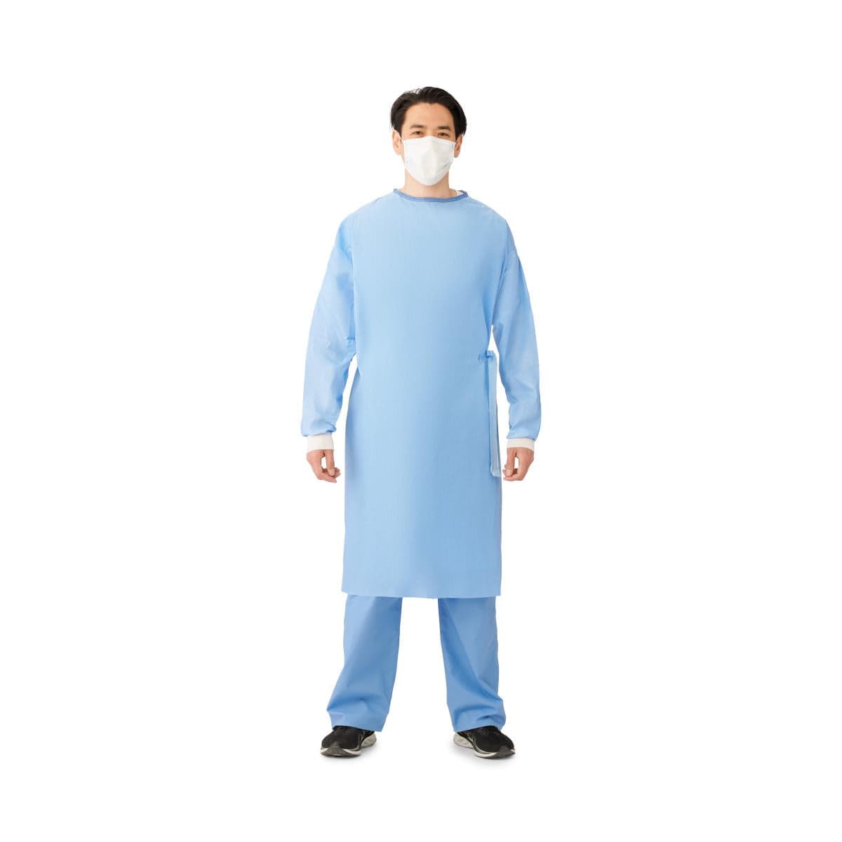 Medline Single Item / L Medline Sterile Poly-Reinforced Breathable Film Sleeve Sirus Gowns