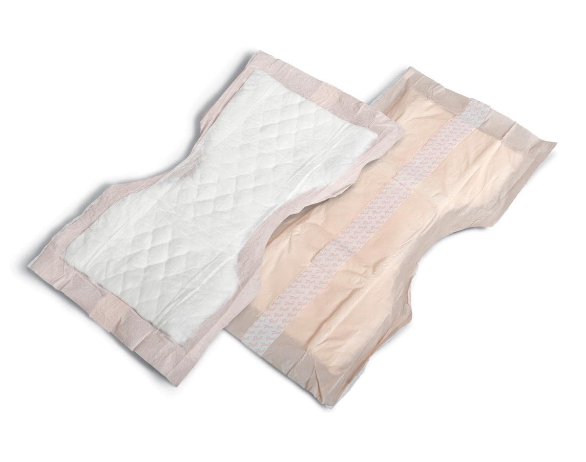 Medline 7"X14" / Case of 240 Medline Super-Absorbent Contoured Postpartum Pads