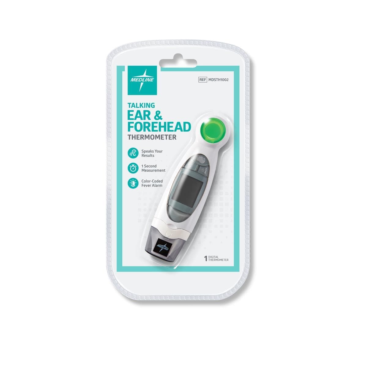 Medline Medline Talking Ear and Forehead Thermometer for Home Use