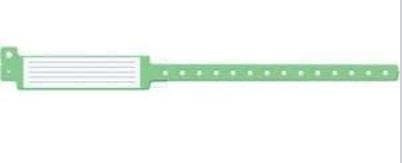 Medline Light Green Medline Tamper Resistant Snap Closure ID Bands