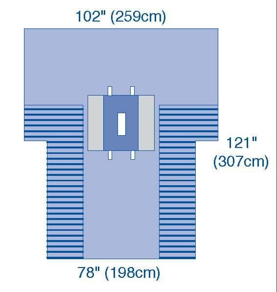 Medline Medline UltraGard Laparotomy Drapes with Pouches