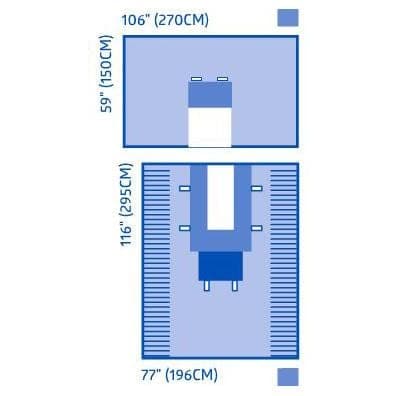 Medline Case of 10 Medline Universal Split and Bar Packs