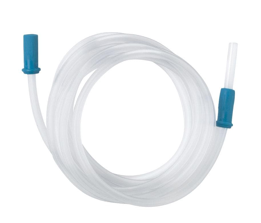 Medline Case of 50 / 3/16" x 6' Medline Universal Suction Tubing with Scalloped Connectors