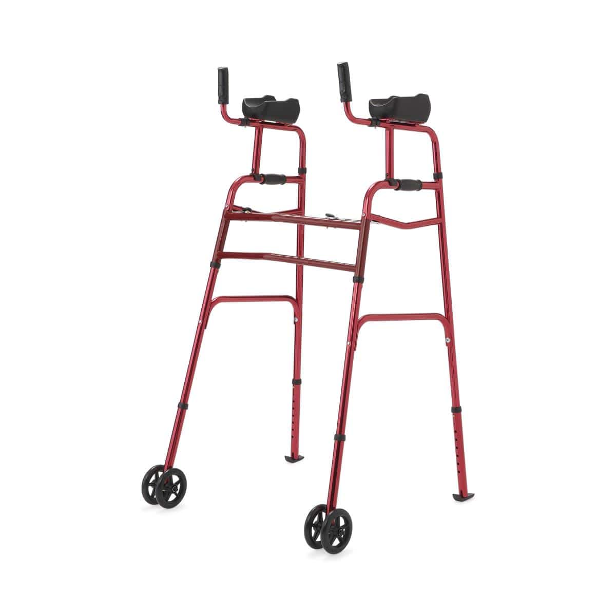 Medline Red Medline Upright Folding Walkers