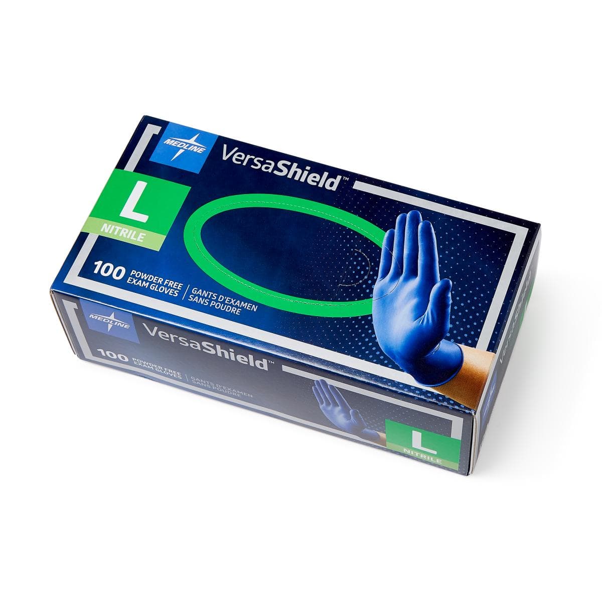 Medline Case of 1000 / L Medline VersaShield Powder-Free Nitrile Exam Gloves