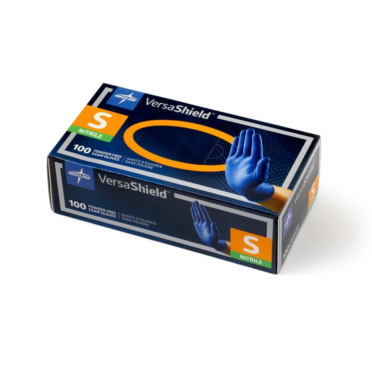 Medline Case of 1000 / S Medline VersaShield Powder-Free Nitrile Exam Gloves