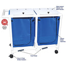 MJM International 200-Series Hampers MJM International Double Bag Hamper With Optional Foot Pedal