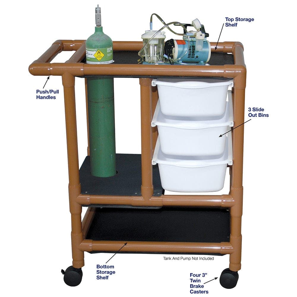 MJM International WoodTone Series WoodTone Products MJM International Emergency Cart