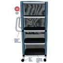 MJM International 300-Series Linen Carts MJM International Four Shelf Linen Cart