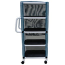 MJM International 300-Series Linen Carts MJM International Four Shelf Linen Cart