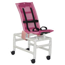 MJM International Pediatric-Reclining Chairs MJM International Medium Articulating Shower Chair With Base Extension And Casters