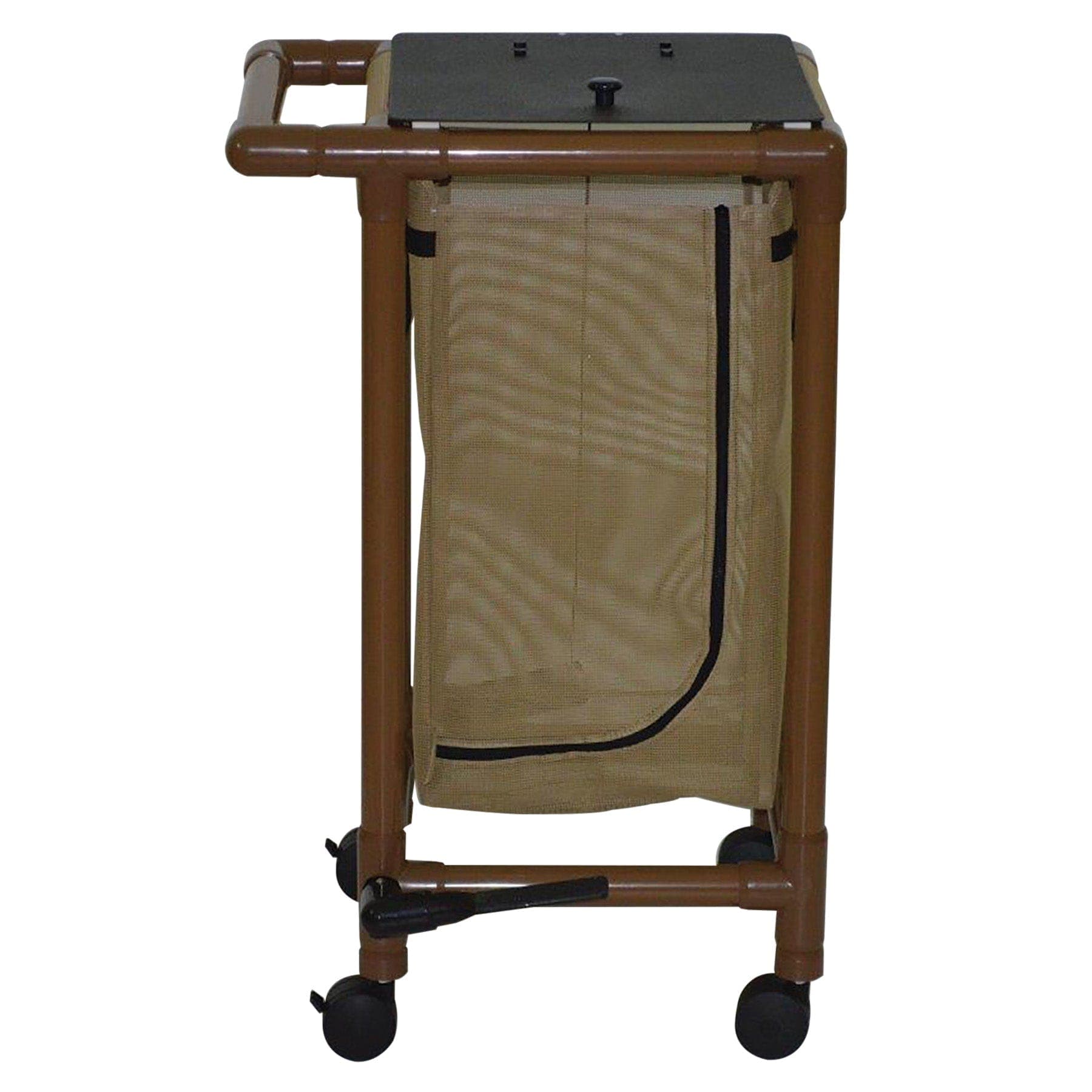 MJM International WoodTone Series Hampers MJM International Single Bag Hamper With Optional Foot Pedal