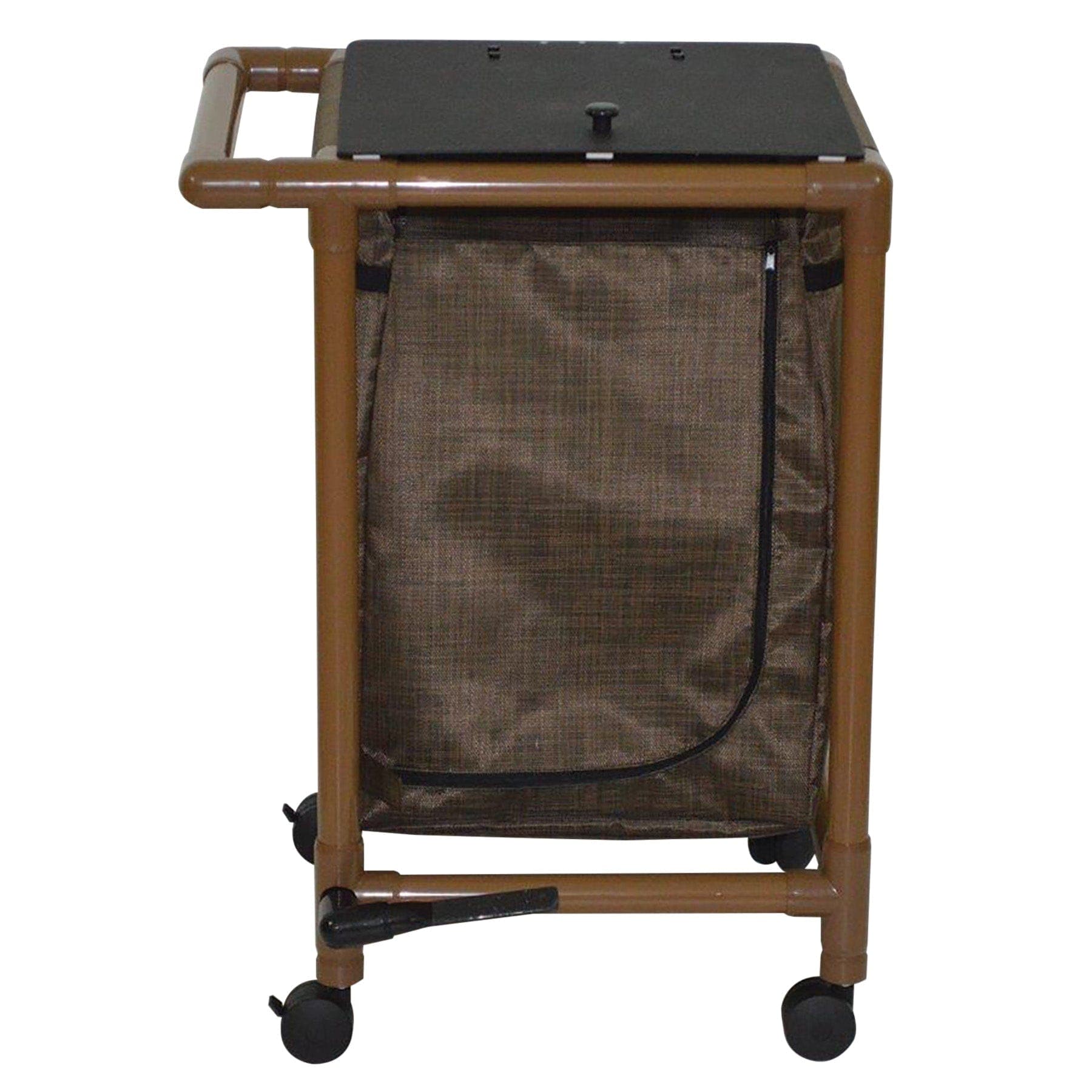 MJM International WoodTone Series Hampers MJM International Single Bag Hamper With Optional Foot Pedal