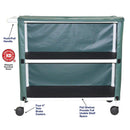 MJM International 300-Series Linen Carts MJM International Two Shelf Linen Cart