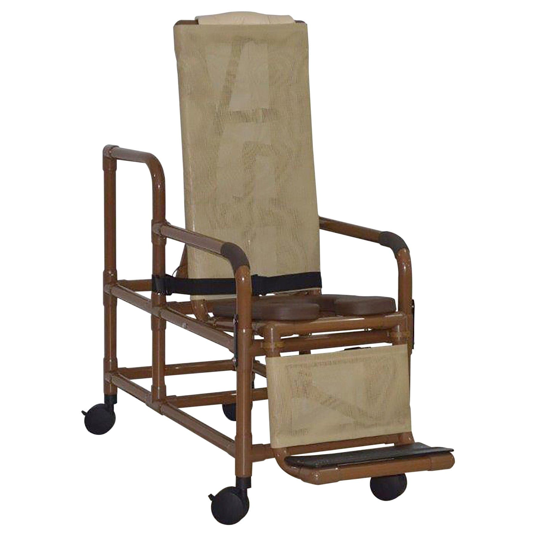 MJM International WoodTone Series Shower Chairs MJM International WoodTone MJM-Tilt Shower Commode Chair