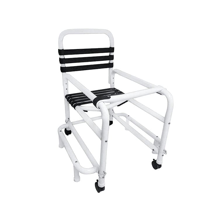 Mor-Medical Walker Mor-Medical Deluxe New Era Patented Infection Control 18" Outrigger Walker with Soft Touch Seat and Back, User-Friendly Safety Gate, 3" All Locking Casters, 310 lbs wt capacity