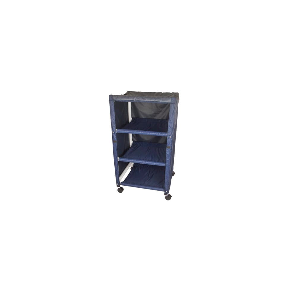 Mor-Medical Linen Carts Mor-Medical Deluxe New Era Patented Infection Control 3 Nylon Material Shelves and Cover, Shelf: 20" x 25"
