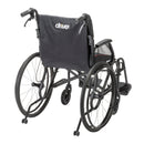 Drive Medical Silver Sport 1 Wheelchair with Full Arms and Swing away Removable Footrest
