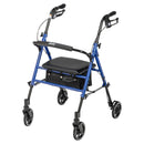 Drive Medical Adjustable Height Rollator Rolling Walker with 6" Wheels