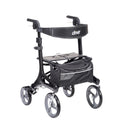 Drive Medical Nitro Elite CF Carbon Fiber Rollator Rolling Walker, Black