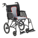 Drive Medical Silver Sport 1 Wheelchair with Full Arms and Swing away Removable Footrest