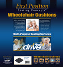 Drive Medical Gel-U-Seat Lite General Use Gel Cushion with Stretch Cover