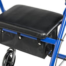 Drive Medical Rollator Rolling Walker with 6" Wheels, Fold Up Removable Back Support and Padded Seat