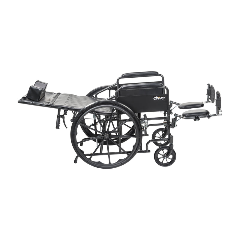 Drive Medical Silver Sport Full-Reclining Wheelchair