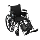 Drive Medical Cruiser III Light Weight Wheelchair with Flip Back Removable Arms