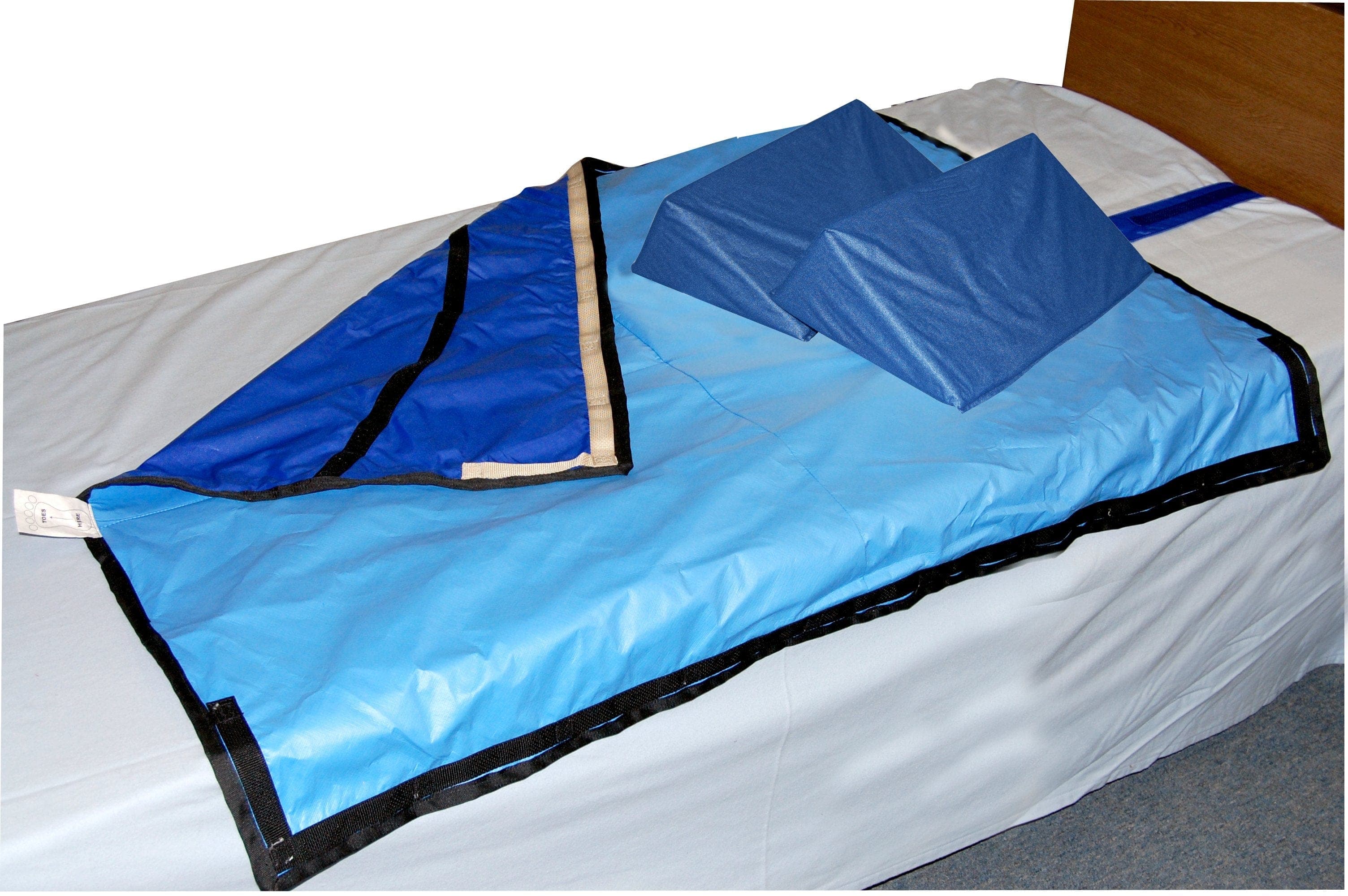 SkilCare Bed Positioning SkilCare 30-Degree Bed System with 50x38" Nylon Sheet & Two 16" Wedges
