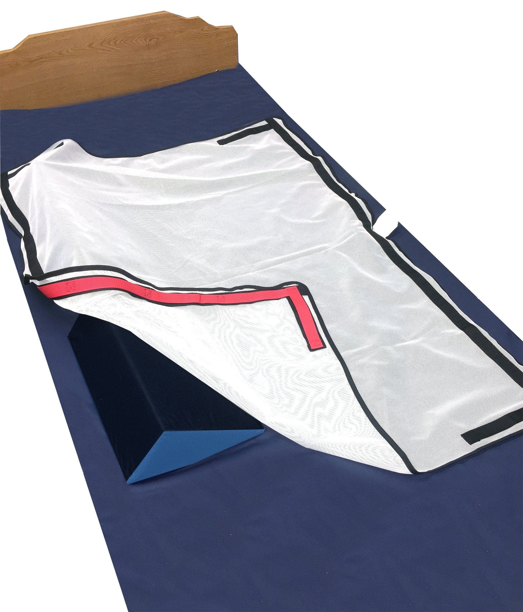 SkilCare Bed Positioning 1 Set SkilCare Bed Positioning System, 50" x 38" Mesh Sheet and Two 30 Degree 16" Wedges