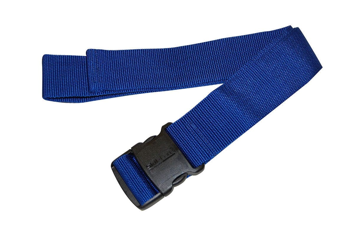 SkilCare Ambulation Blue / Delrin Buckle / Single Item SkilCare Econo Gait Belt, Blue W/Delrin Buckle